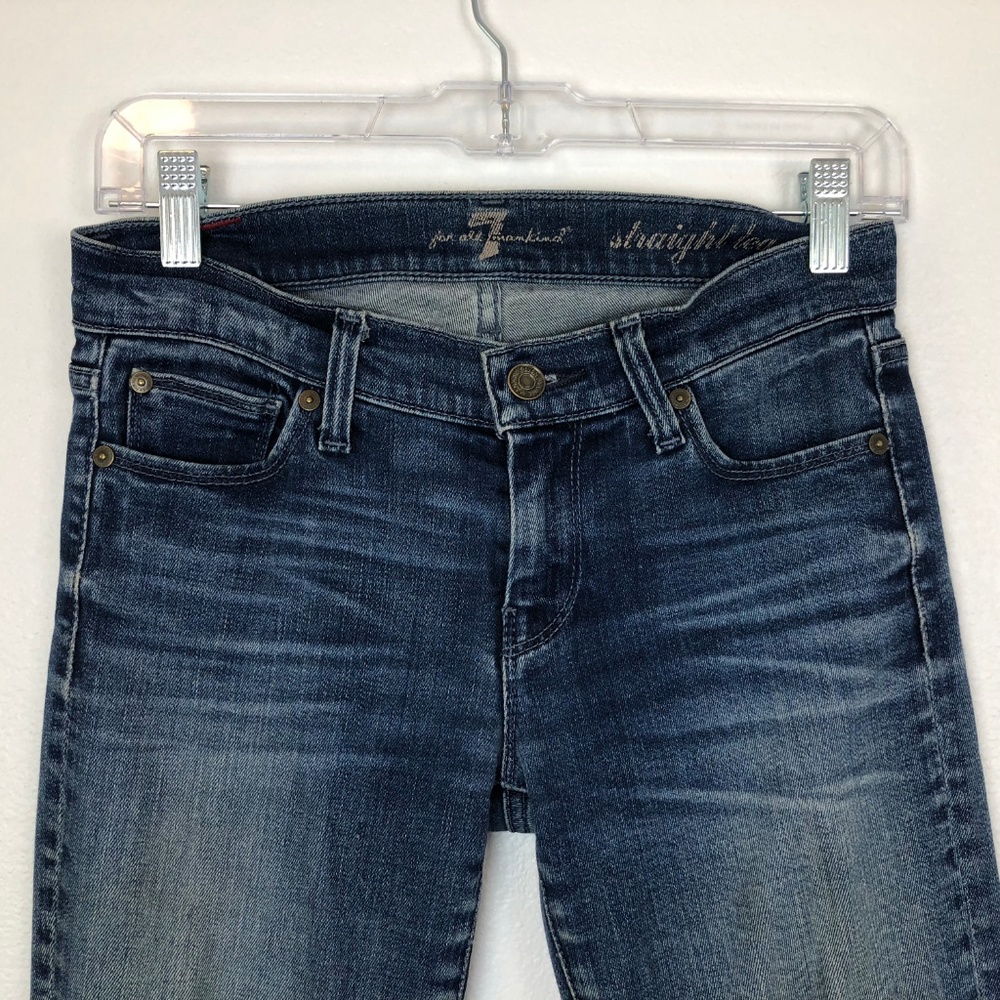 🍄7 For All Mankind Straight Leg Jeans - Picture 3 of 8